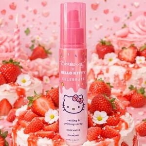 x Hello Kitty Pink Rosewater Setting & Priming Spray